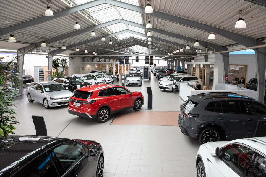 Innenbereich des Autohauses