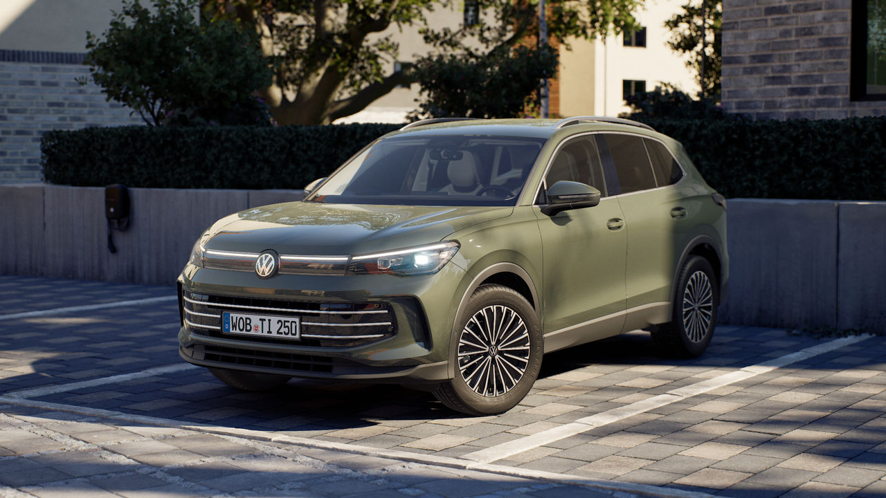 VW Tiguan grün Front.